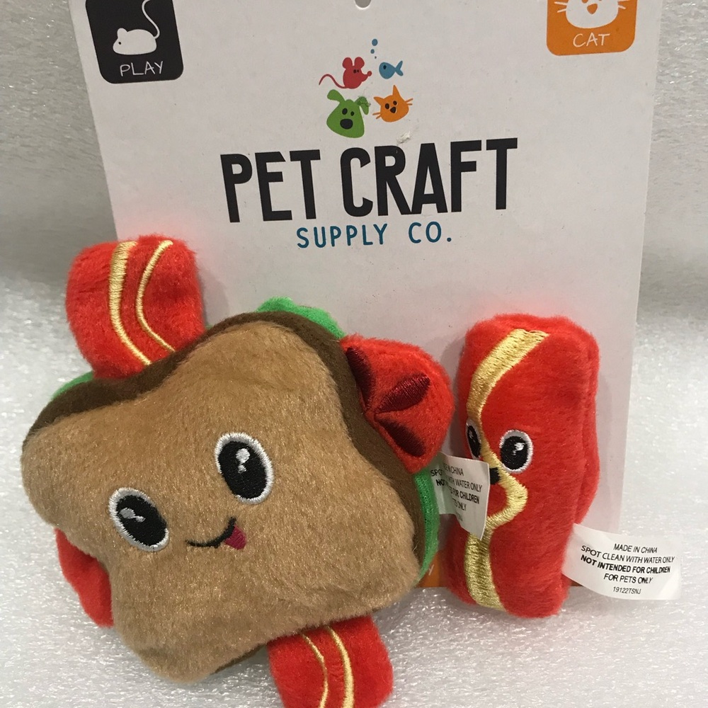 Pet Craft Sandwich and bacon Cat Toys